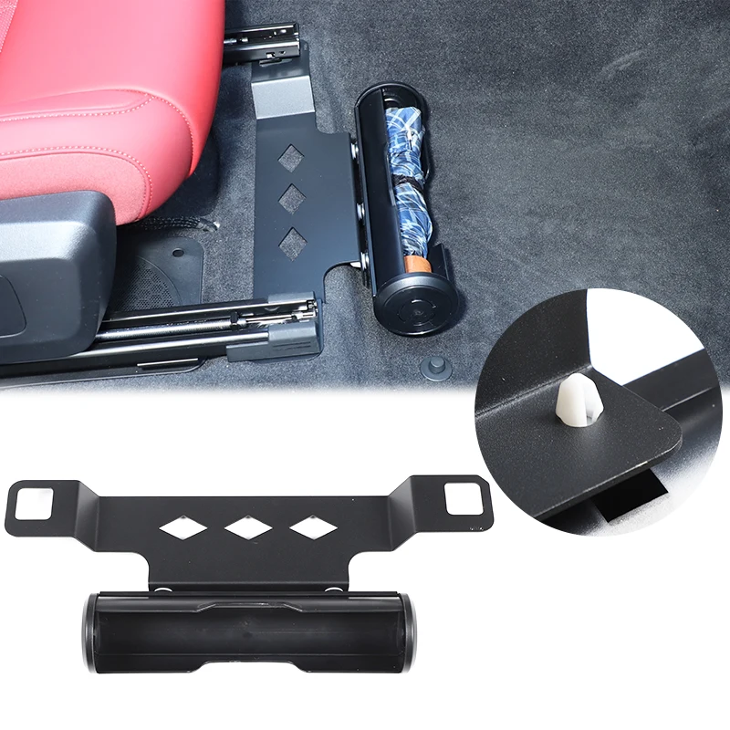 

For BMW X3 G45 2025-2026 ABS Carbon steel Car Passenger Seat Umbrella Barrel Container Holder Box Interior Car Accessories