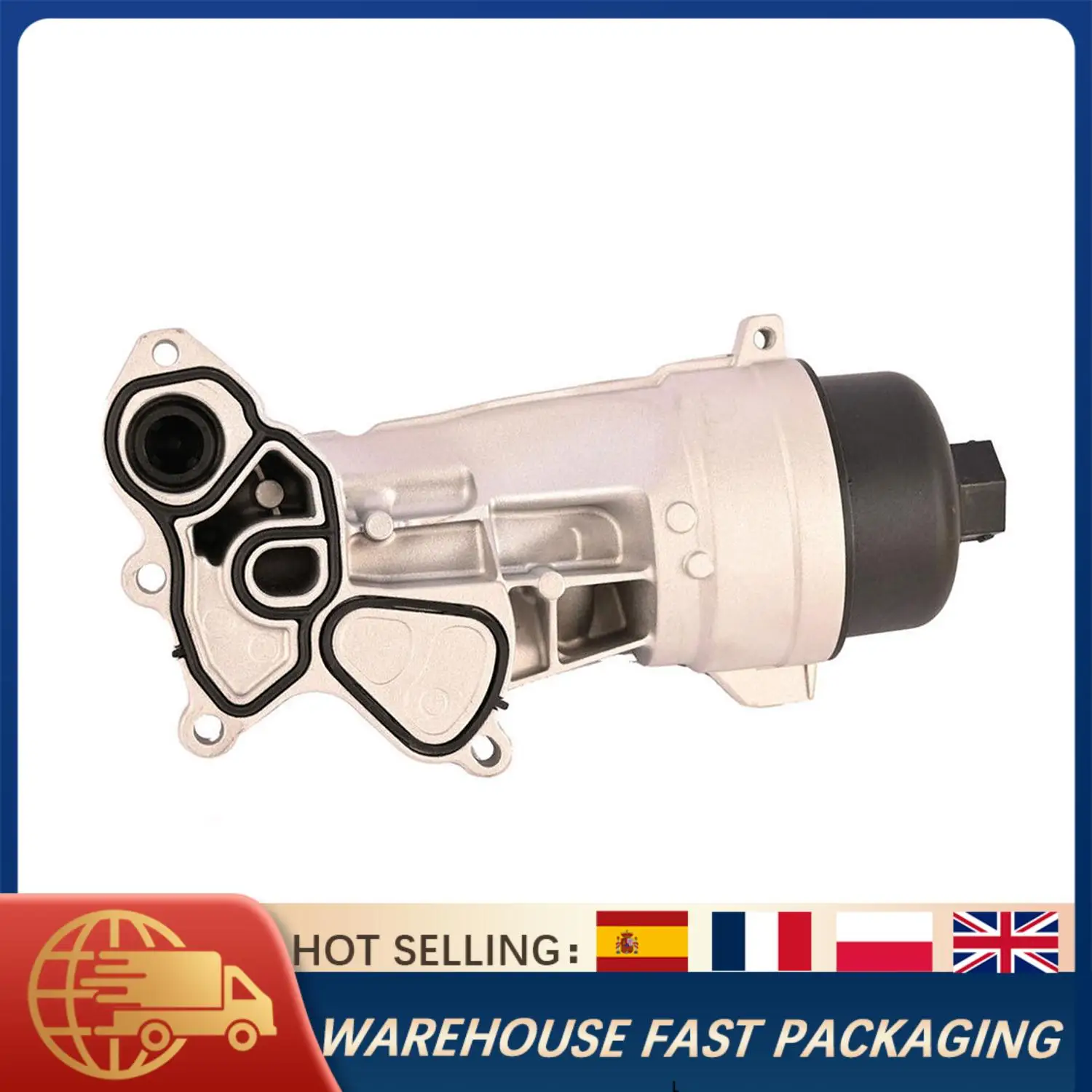 

1PC Engine Oil Filter Housing For Mini Cooper R55 R56 R60 R61 1.6L 2011-2016 11428643757 11427583111 Without Sensor