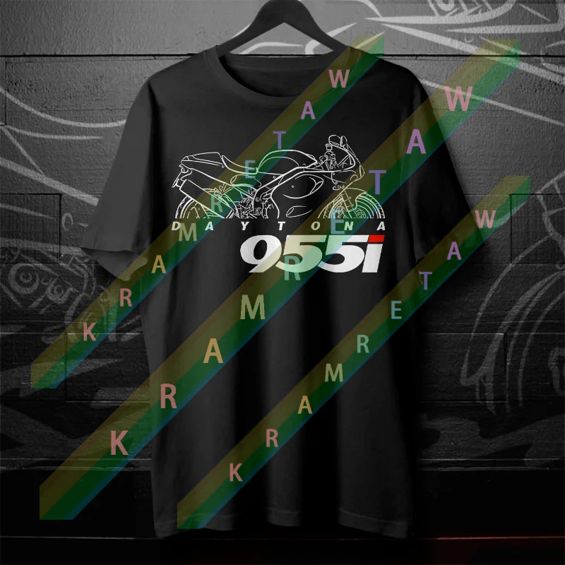 2025 summer Triumphs Men T Shirt Casual Daytona 955 T595 955I 1997-2006 Motorcycle T-shirt Graphic Summer 100% Cotton Cool S-3XL