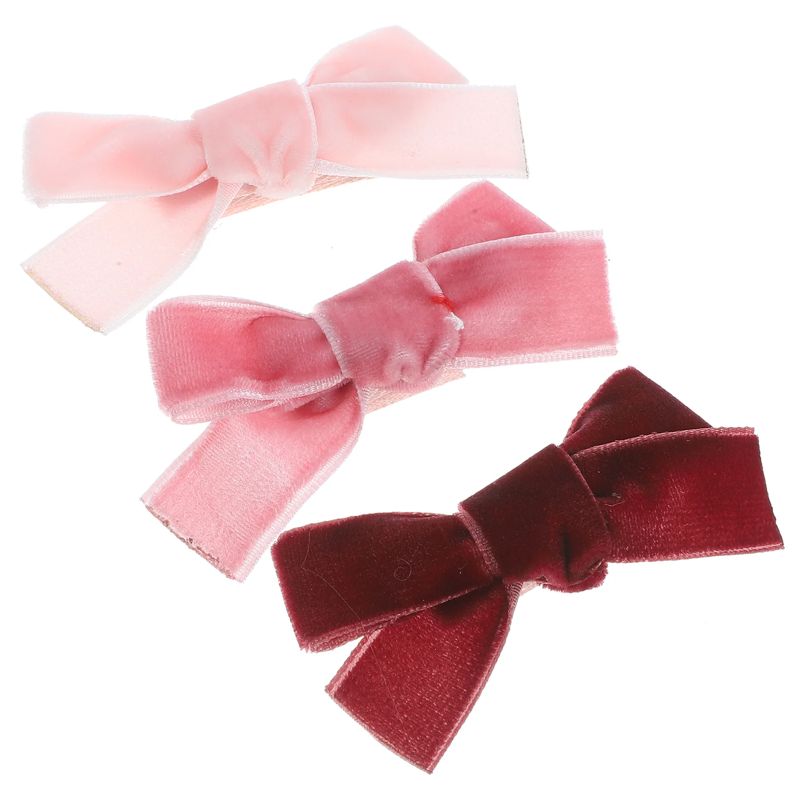 3 pçs grampos de cabelo arco para meninas elegante bowknot decoração crianças acessórios para o cabelo leve seguro segurar clipes jacaré