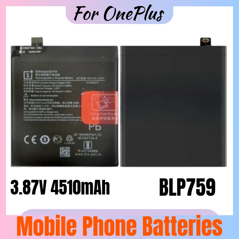

BLP759 Battery 3.87V 4510mAh for OnePlus 8 Pro Mobile Phone Replacement Battery Brand-New High Quality