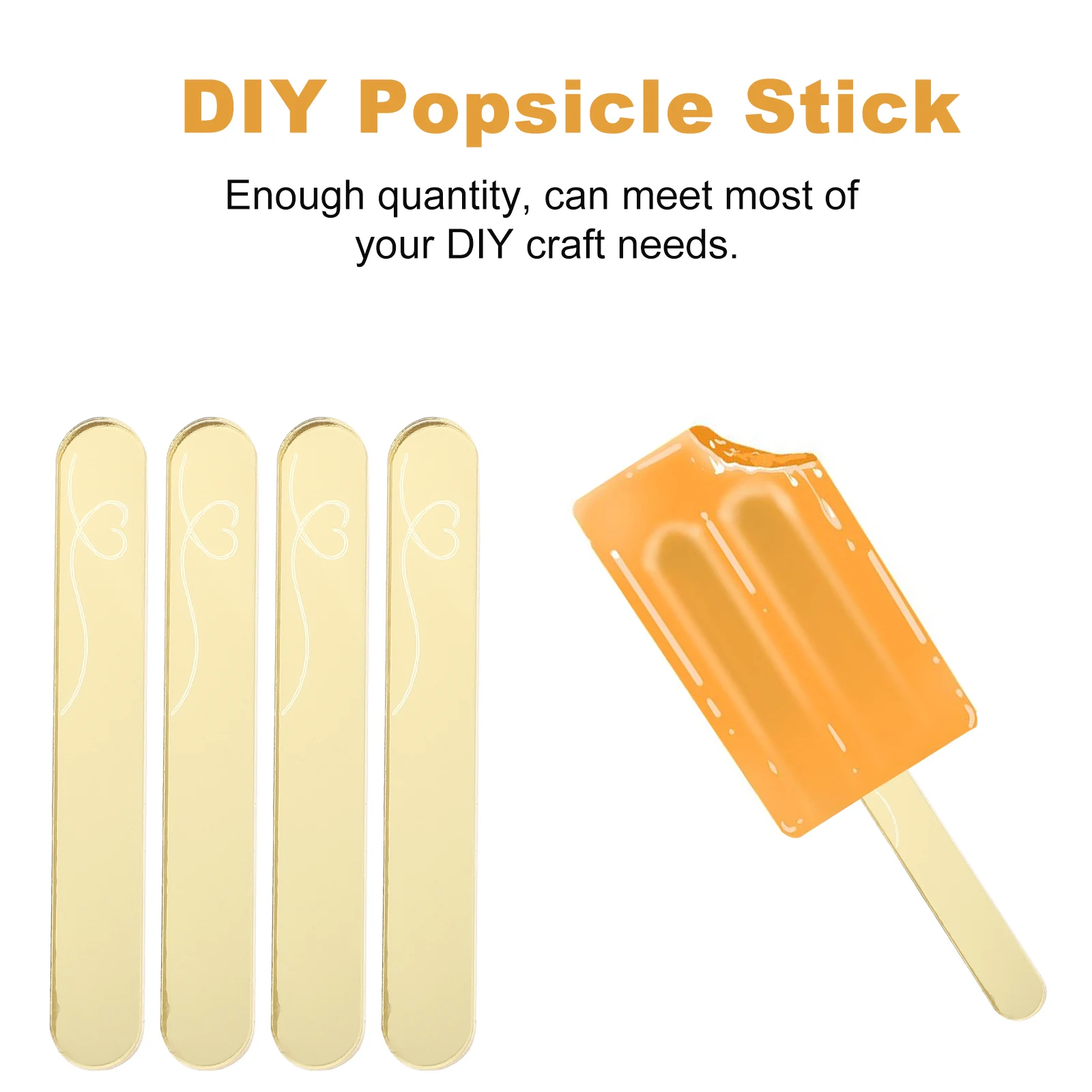

20 шт., натуральные палочки для мороженого, практичная многоцелевая форма «сделай сам» для вечеринок, принадлежности для торта на день рождения, палочка для мороженого «сделай сам»