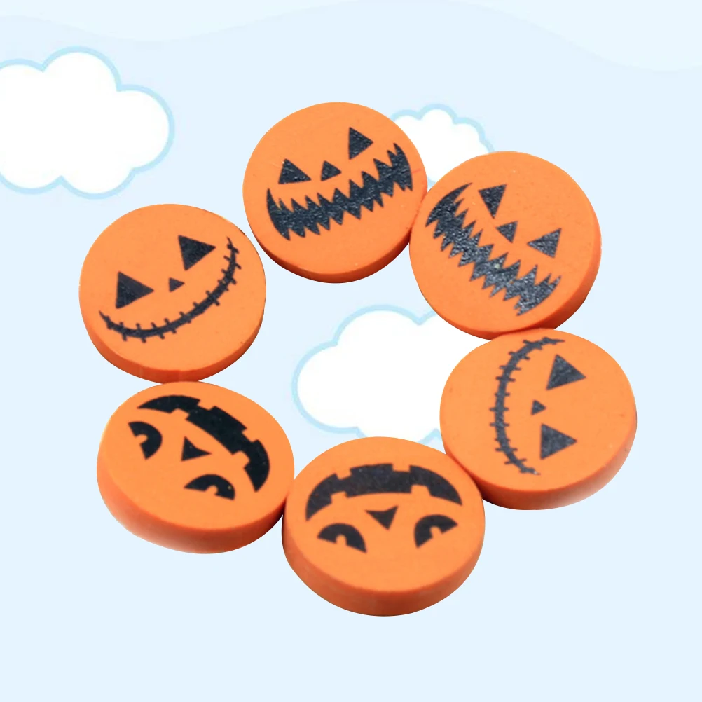

96 Pcs Pumpkin Eraser Rewarding Gift for Students Pencil Shaped Cartoon Creative Homework