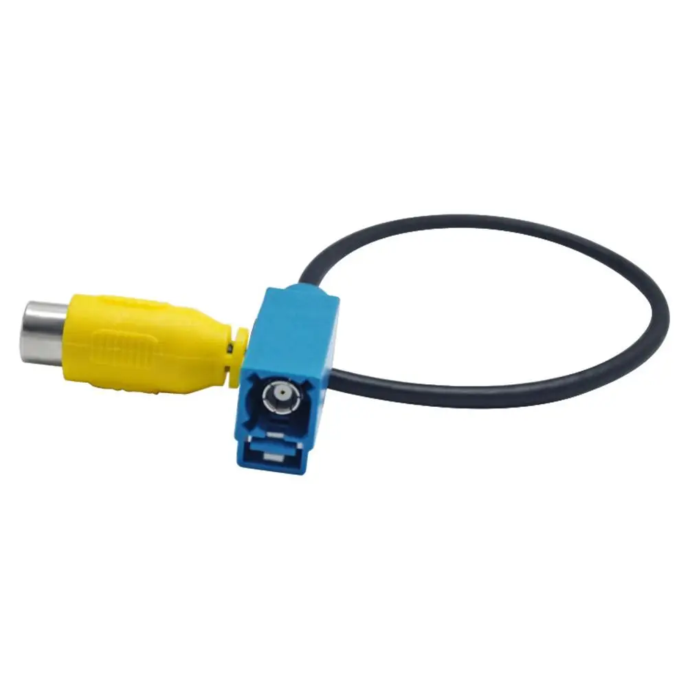 Car Reversing Camera Navigation Video Input Cable Adaptor Fakra RCA Cable Plug For Mercedes E280 E300 GLK