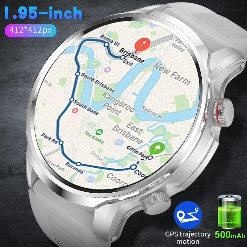 

LIGE GPS Motion Trajectory Mens Smartwatch 500mah Battery Bluetooth Call Sports Watch Waterproof Health Monitor Smart Watch 2025