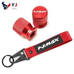 FOR YAMAHA NMAX N-Max 125 155 NMAX125 Nmax155 Scooter Accessories Tyre Valve Cover Cap&Motorcycle Embroidery Key Chain Keychain