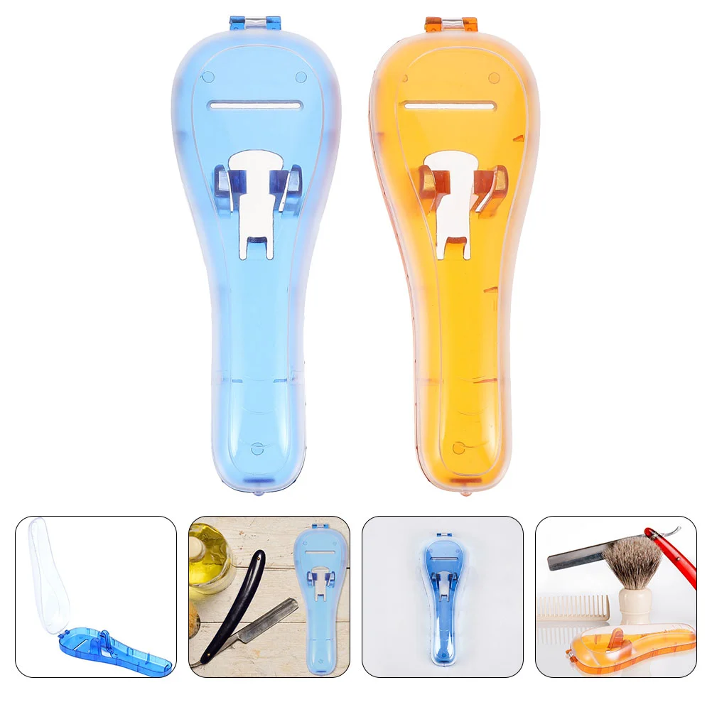 2 Pcs Razor Storage Box Shaver Protective Case Hard Shell Damage-preventing Container Safety for Travel
