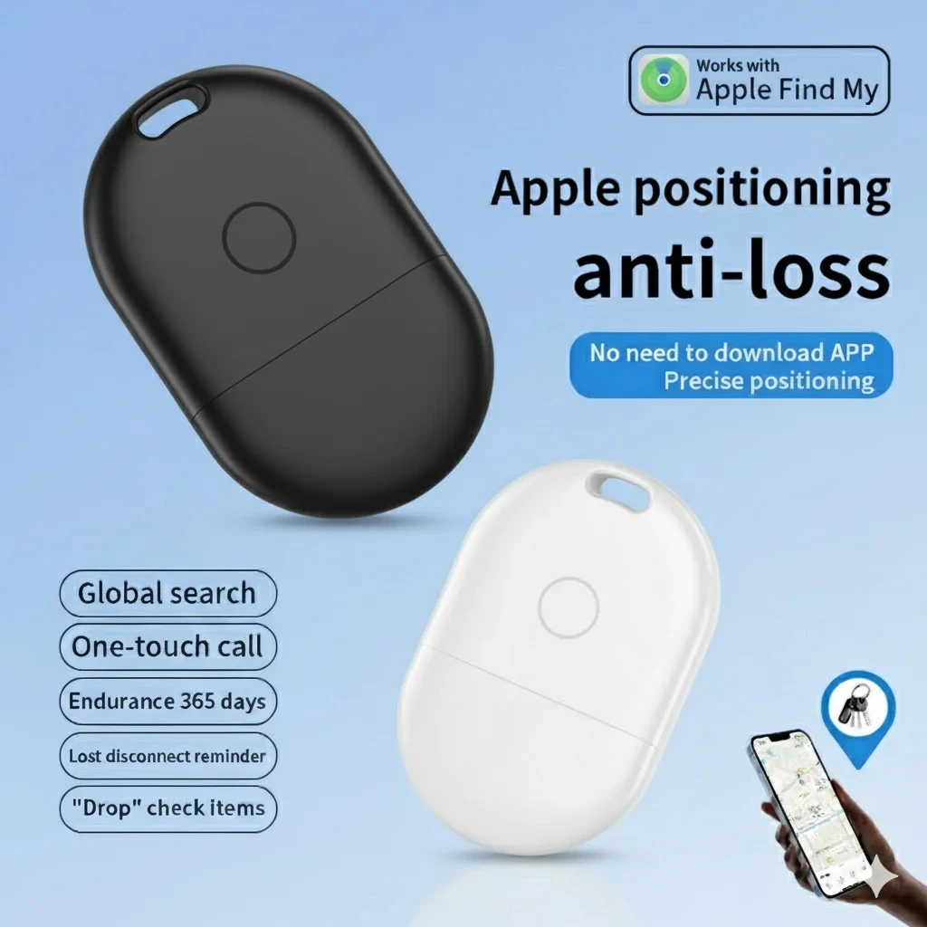 Traceur intelligent anti-perte pour Apple Find My App, traceur GPS Bluetooth iOS pour bagages, enfants, clés, compatible MFi iOS