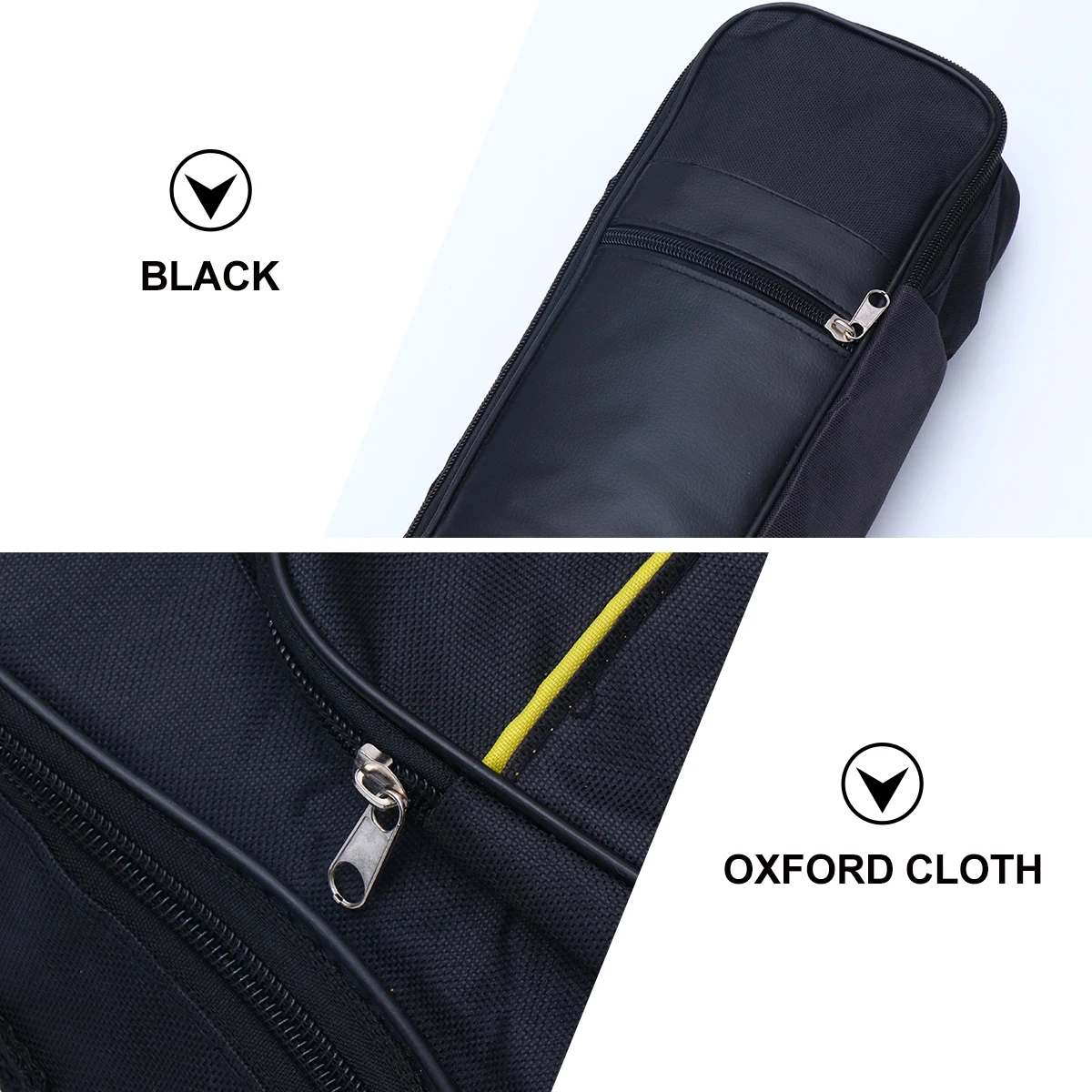 

40 41 Inch Double Shoulder Strap Waterproof Acoustic Guitar Bag Thick Oxford Cloth Backpack Folk Guitar Storage Black