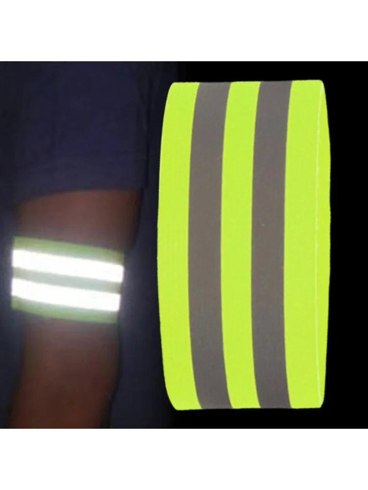 Reflective Bands Adjustable Reflective Gear Elastic Arm Band for Ankle Leg Women Men Running Night