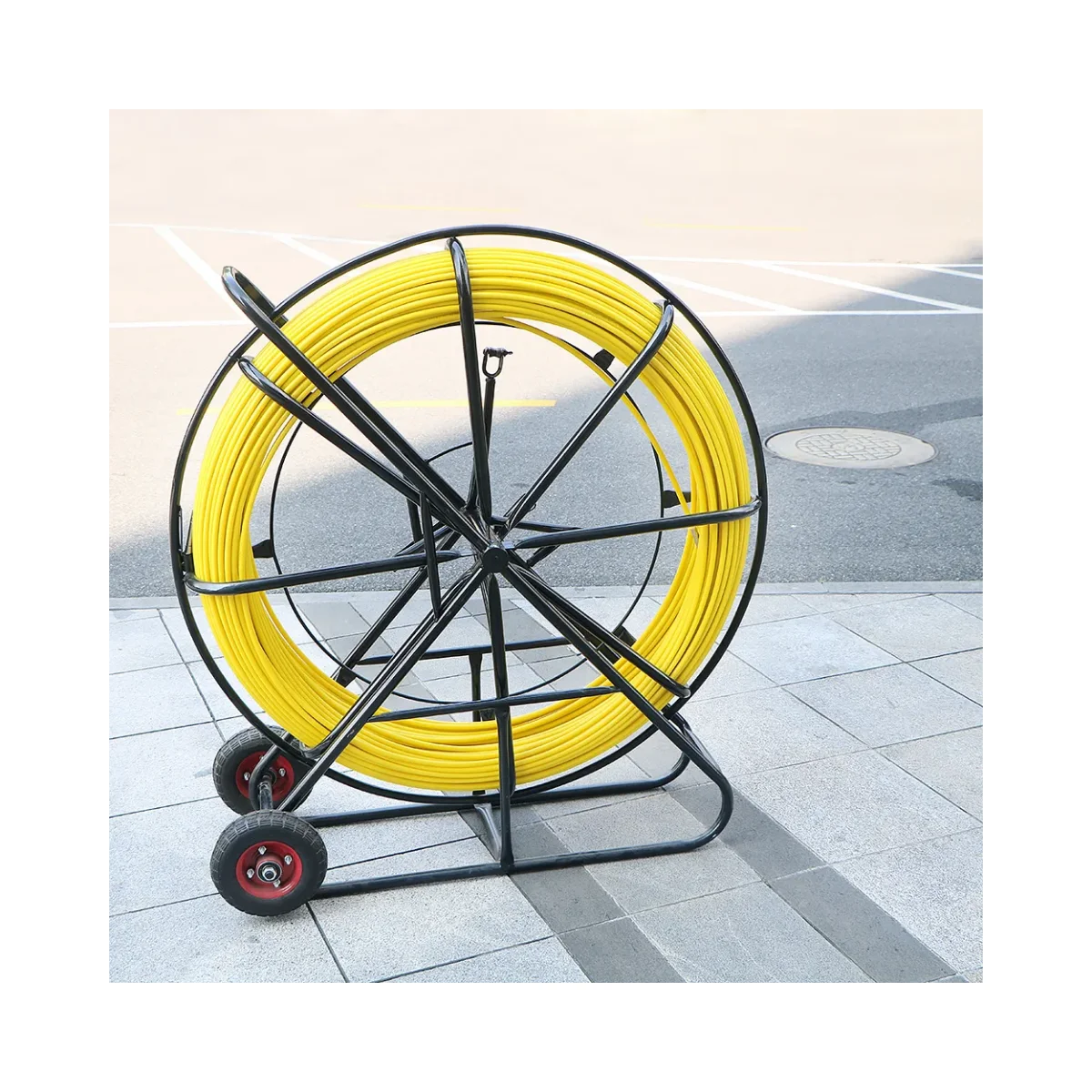 8mm 200m Cooper Wire Fiber Cable Laying Duct Rodder Fishtape Puller Push Rod Used for Underground Cable Running for FTTH