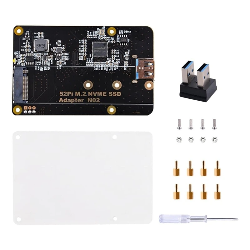 NVMe SSD Adapter Board for RaspberryPi4 Storage Capacity Expansion NVME SSD