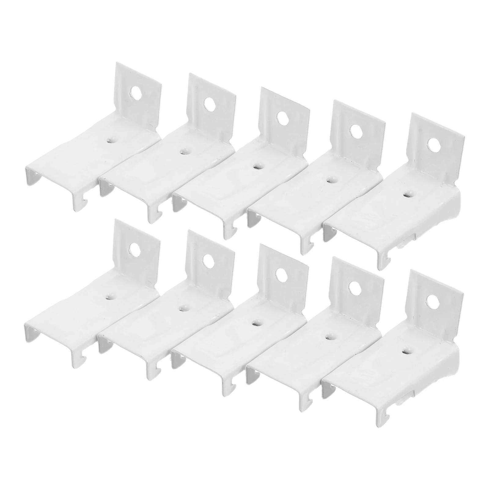 

20pcs Heavy Iron Wall Bracket Z Shape Side Mounting Sturdy Easy Install Wide Applicable for Curtain Rod Support