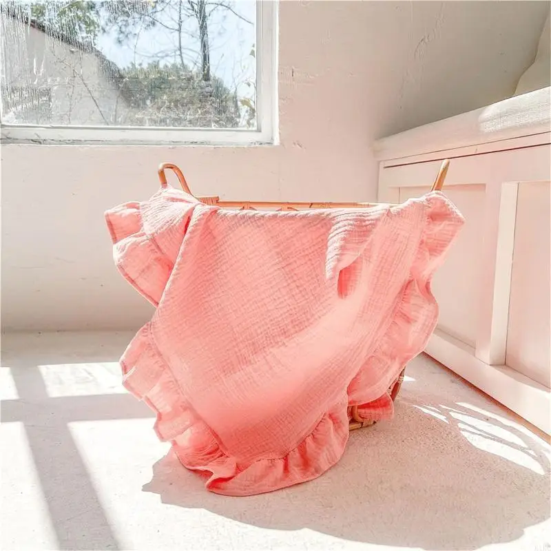K1KC Baby Muslin Soft Cotton يتلقى بطانية الأطفال المواليد حديثي الولادة