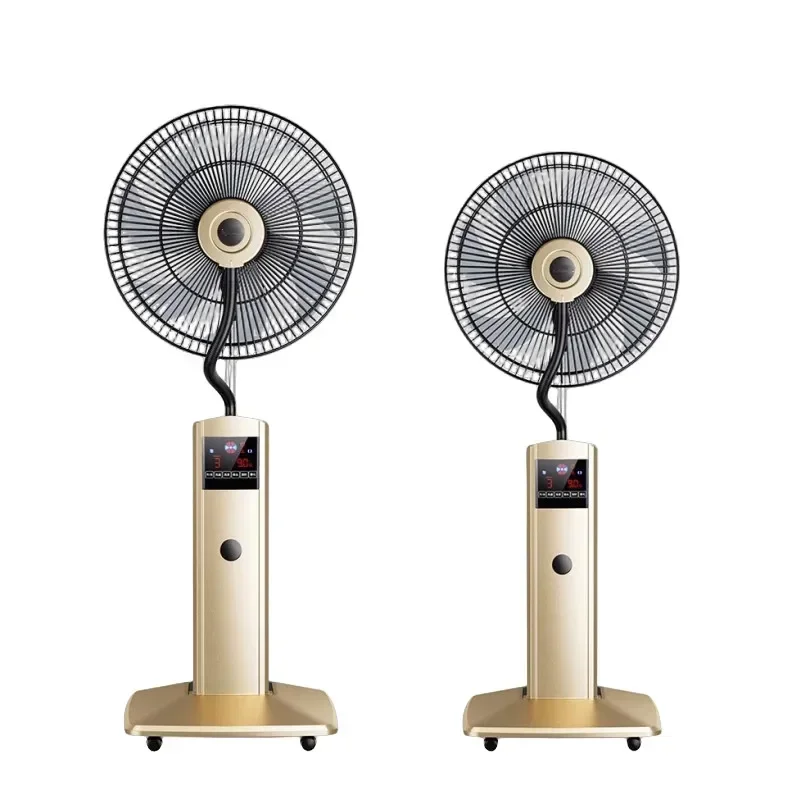Home Electric Spray Fan Landing Home Quiet Remote Control Humidification Cooling Shaking Industrial Blow Water Cooled Atomizing