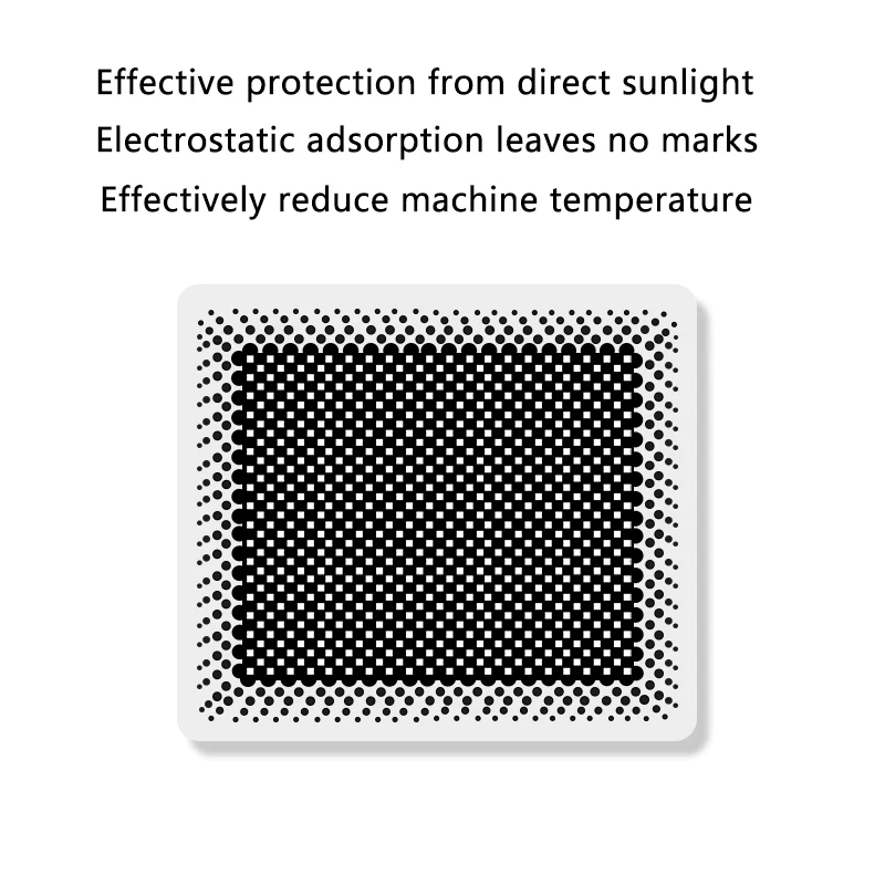 For 70mai DDPAI SAFECAM VIOFO AZD0ME Static Stickers Thermal insulation mesh film Electrostatic Sticker