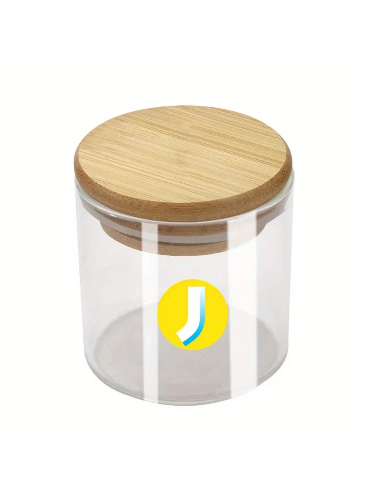 Glass Stash Jar w/ Bamboo Lid - 4.6oz