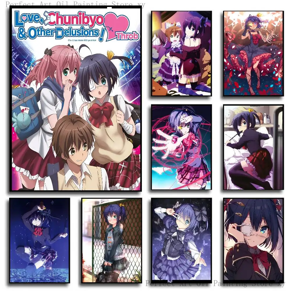 Love Chunibyo And Other Delusions Take On Me Poster Self-adhesive Art Room Entrance Restaurant Wall Decor Art Painting