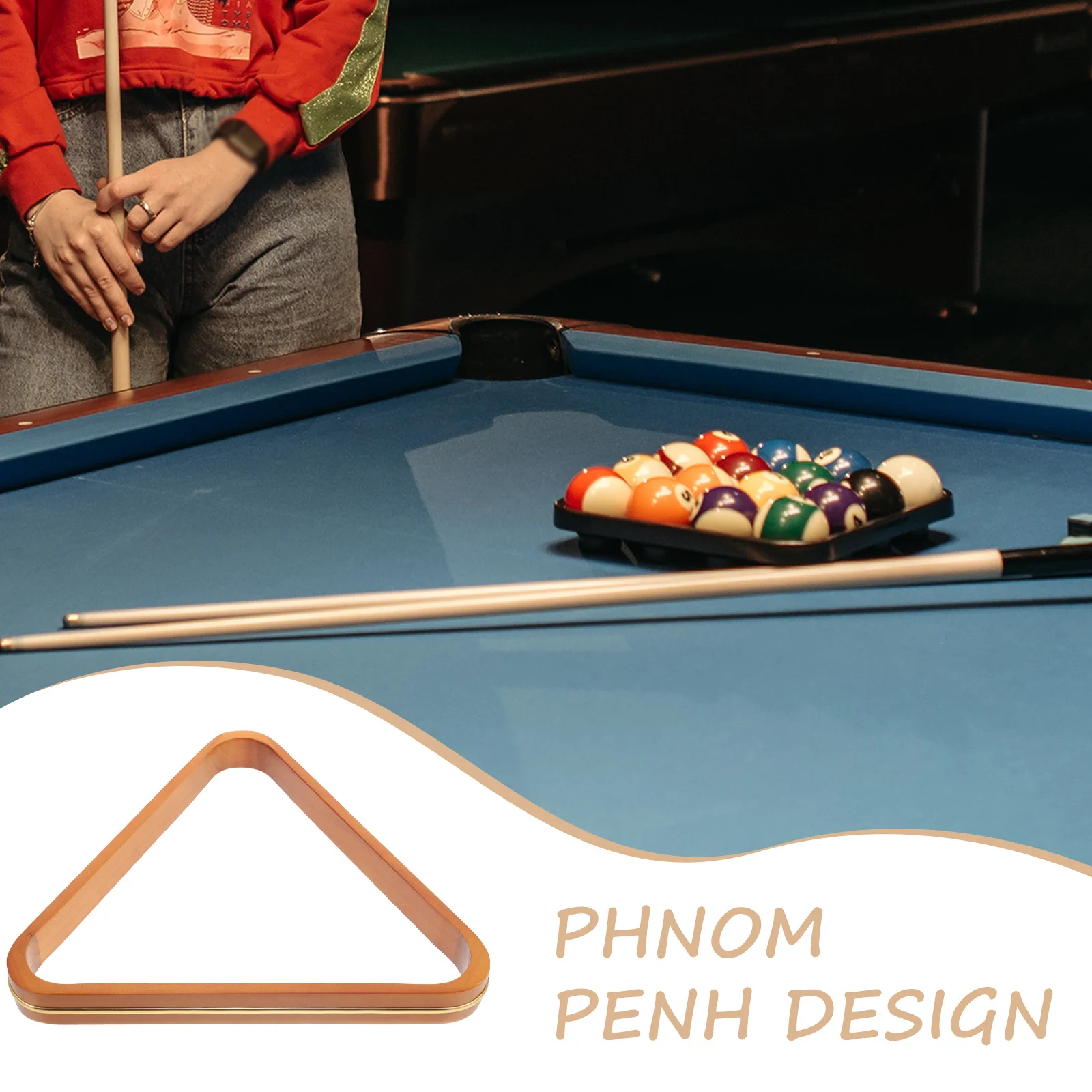 Wood Billiard Rack Triangle Pool Table Balls Holder Durable Pine Material For Billiards Accessories Storage Rack