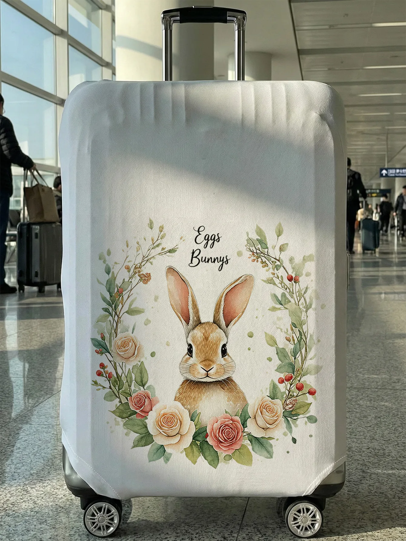 

Rabbit Rose Ring Luggage Protective Cover, suitable for 18-32 inch luggage cases, luggage handle gloves, travel accessories