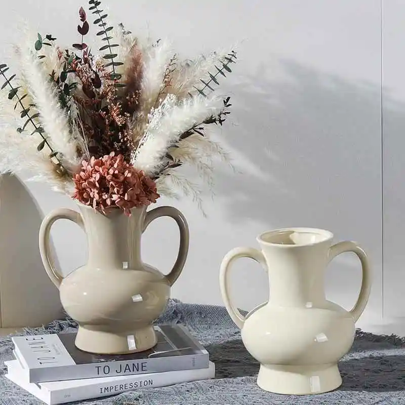 

Modern mat Cerc Flower Vase Indoor Plant Decoration Living Room Home Decor Faion Artistic Sle Table Centerpiece