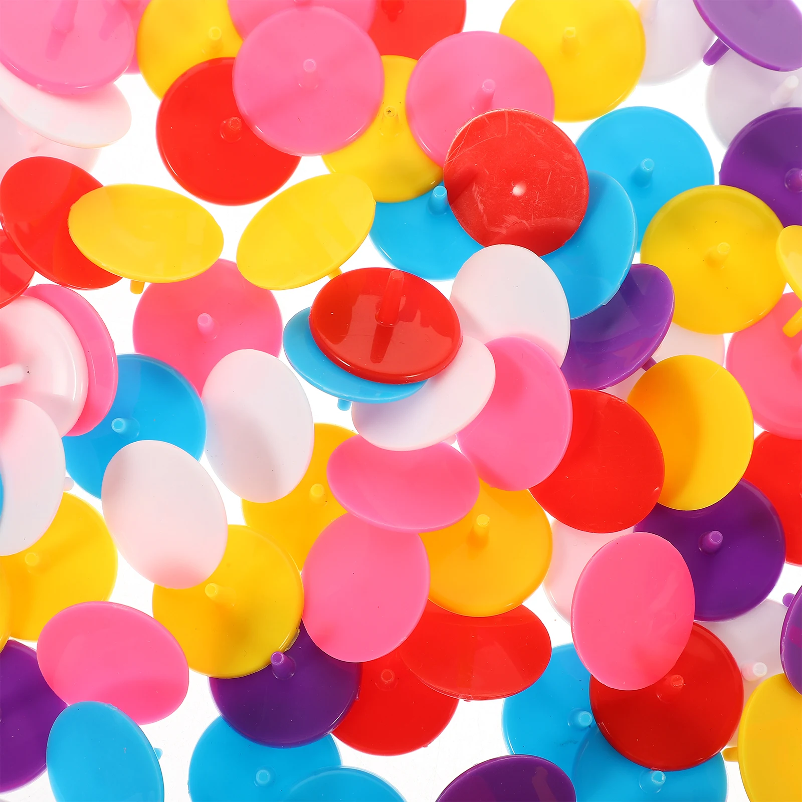 

100Pcs Golf Ball Markers Portable Sturdy Plastic Precision Ball Position Tools for Men Wear Resistant Stable Trajectory Easy to