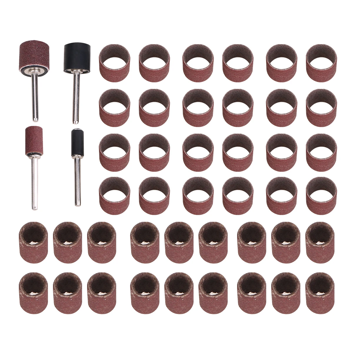 

64Pcs Pet Nail Ring 317mm Large Small Rod 80 150 180 Grits Polishing Tool for Dog Manicure Grind S