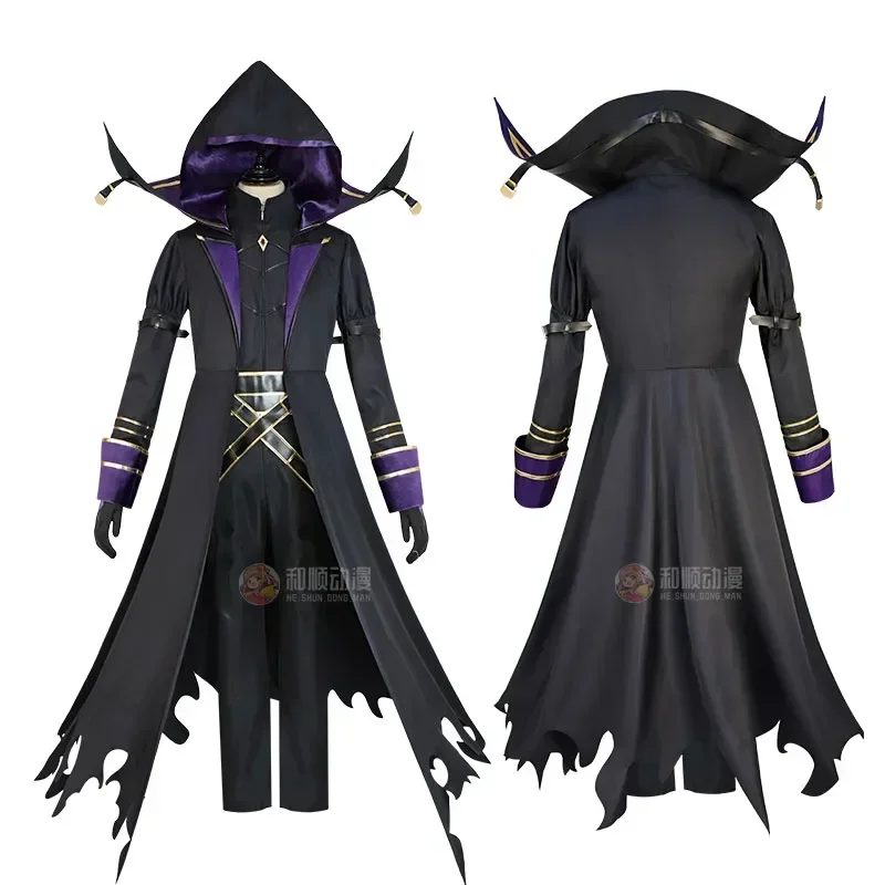 

Anime The Eminence in Shadow Cosplay Cid Kagenou Costume Leader of Shadow Garden Halloween Fancy Outfit Cloak for Men Adult