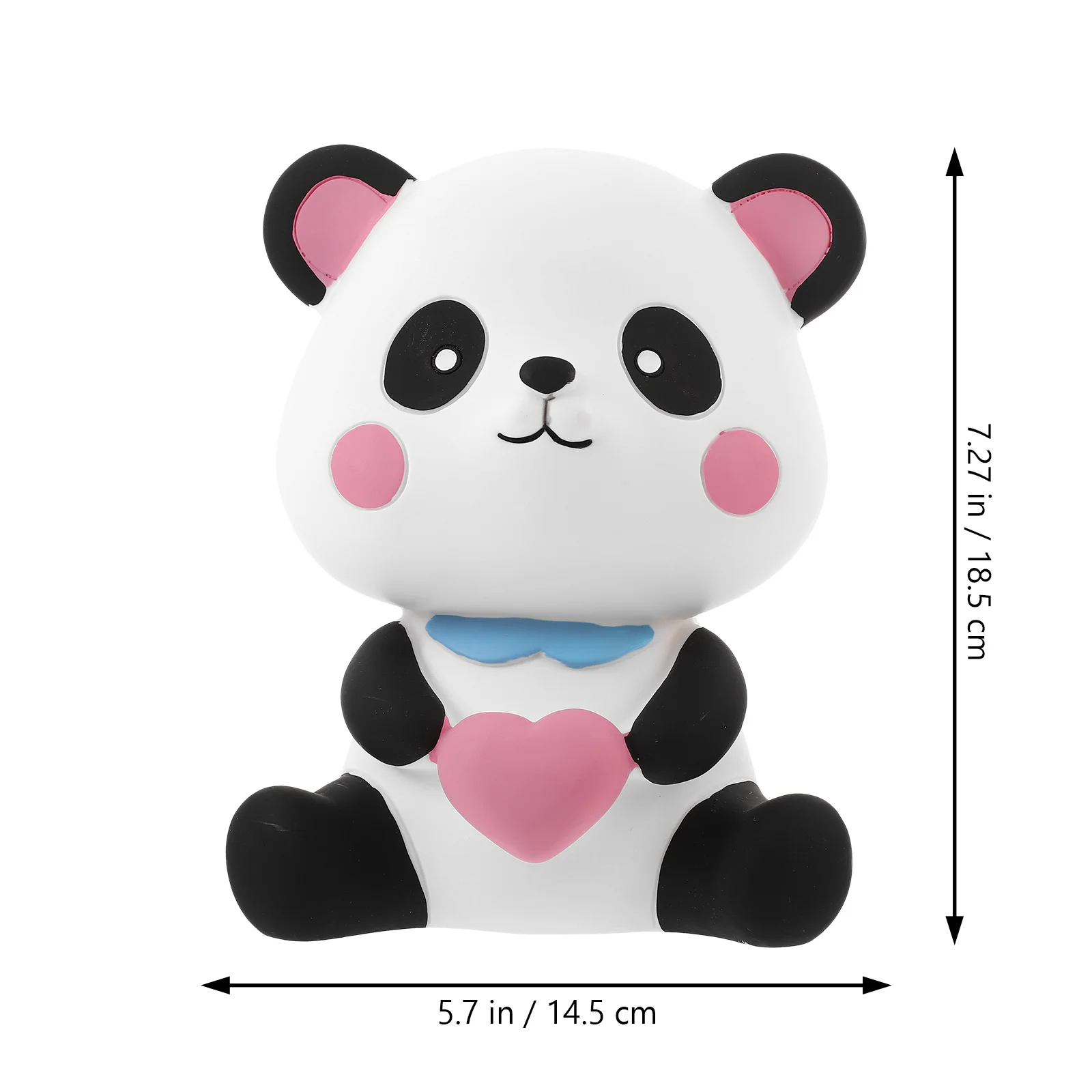 

Creative Panda Shape Money Box Vinyl Piggy Bank Antifall Design for Home Office Tabletop Decoration Panda Piggy Bank