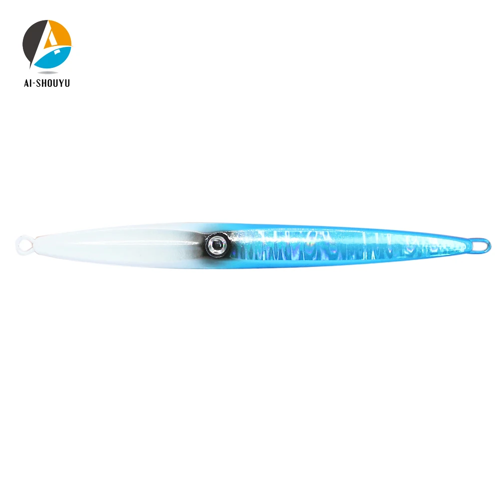 AI-SHOUYU NEW Fast Sinking Jigging Lure 200g/300g/400g/500g Lead Luminous Head Lure Hard Fishing Jigging Tackle Deep Sea Lure