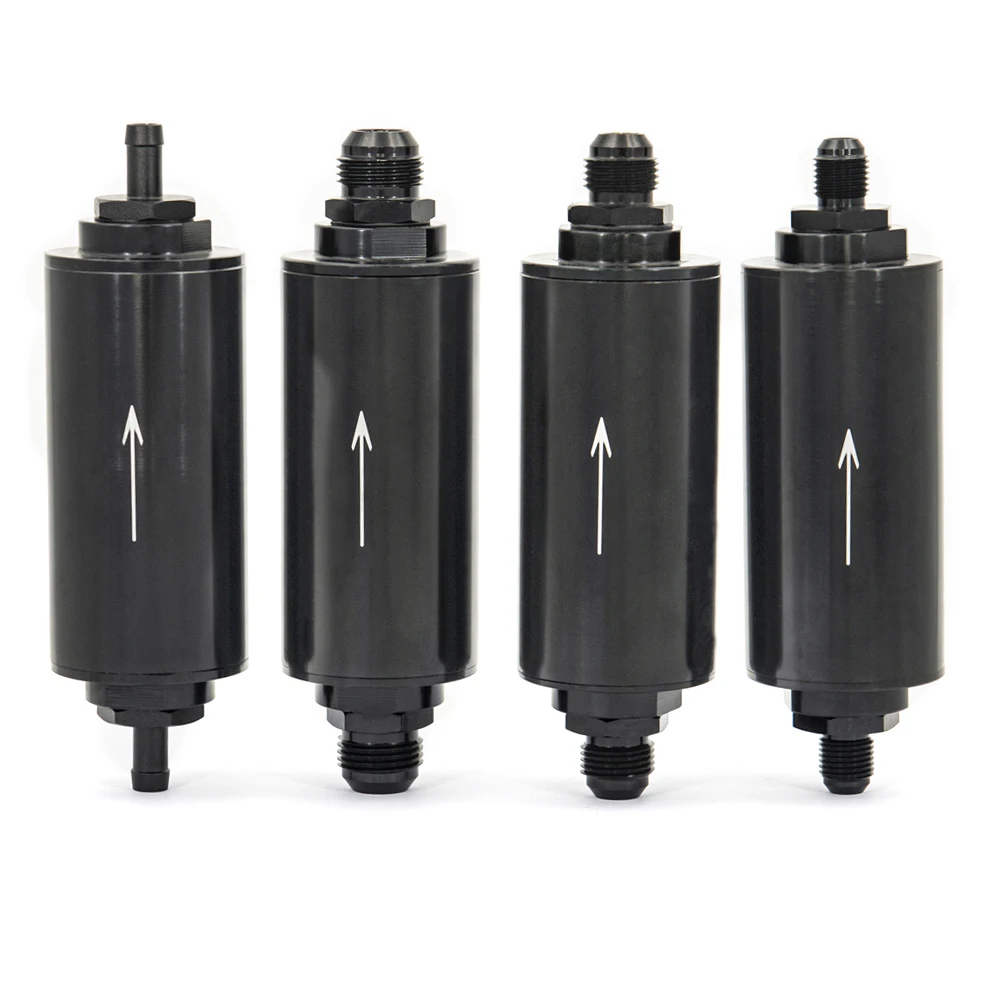 Filtr paliwa, aluminiowy filtr paliwa OD 2 Cal do układu paliwowego E85 ze stalowym elementami 100 mikronów AN6 AN8 AN10 9MM