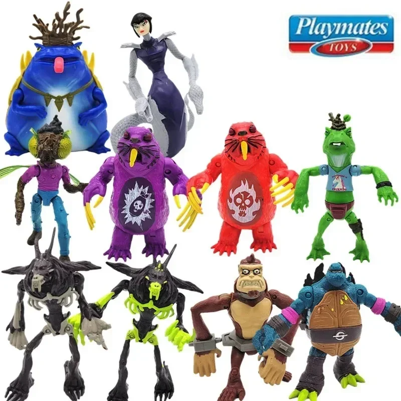 Playmates Teenages Mutant Ninja Turtles Leonardo Bebop Splinter Shredder April O\'Neil Action Figure Joints Movable Doll Kid Gift