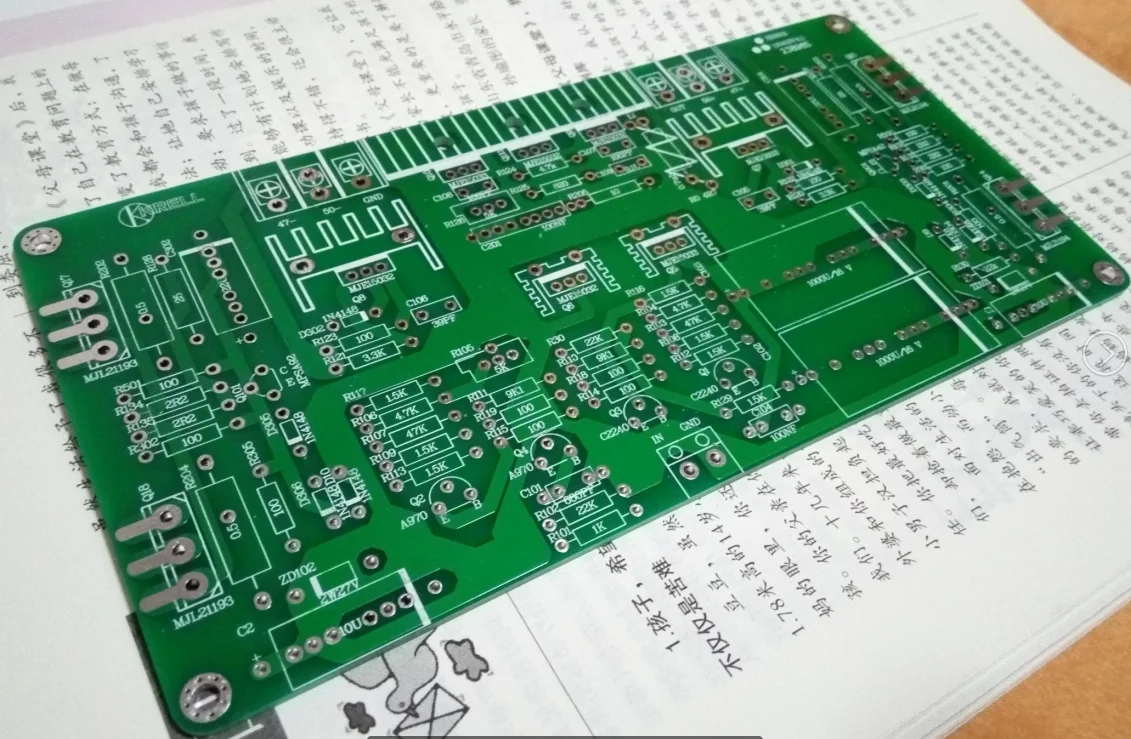 Chegada mais recente 1 par ksa50 krell50 amplificador de potência de alta fidelidade pcb (2 channle nua pcb) 180*90mm, grosso 2mm