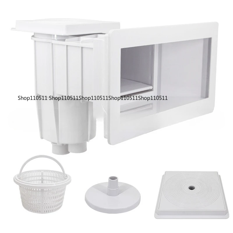 Swimming pool wide mouth wall skimmer long throat skimmer