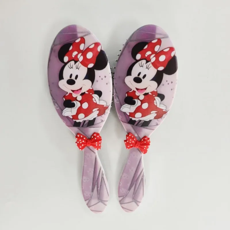 Disney Minnie Mouse Air Cushion Combs Red Bowknot Cartoon Figures Massage Comb Haircare Hairdressing Tool Hair Brush Girl Gifts