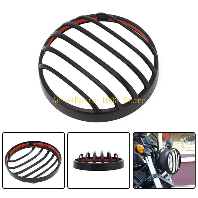 E21C Motorcycle Vintage Headlight Protector Grill Light Cover for Rebel CMX 300