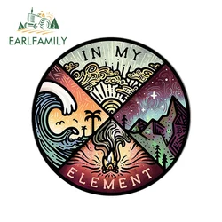 EARLFAMILY 13cm x 12.9cm for IN MY ELEMENT Car Stickers Waterproof Scratch-Proof Decals Vinyl Laptop Trunk Decor Car Styling