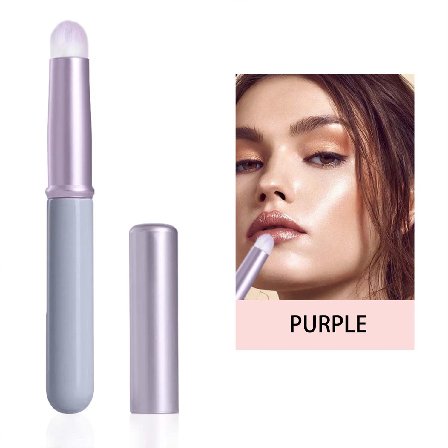 Soft lip brush Cap concealer brush like fingertip Q soft lipstick makeup brush round tip easy to apply