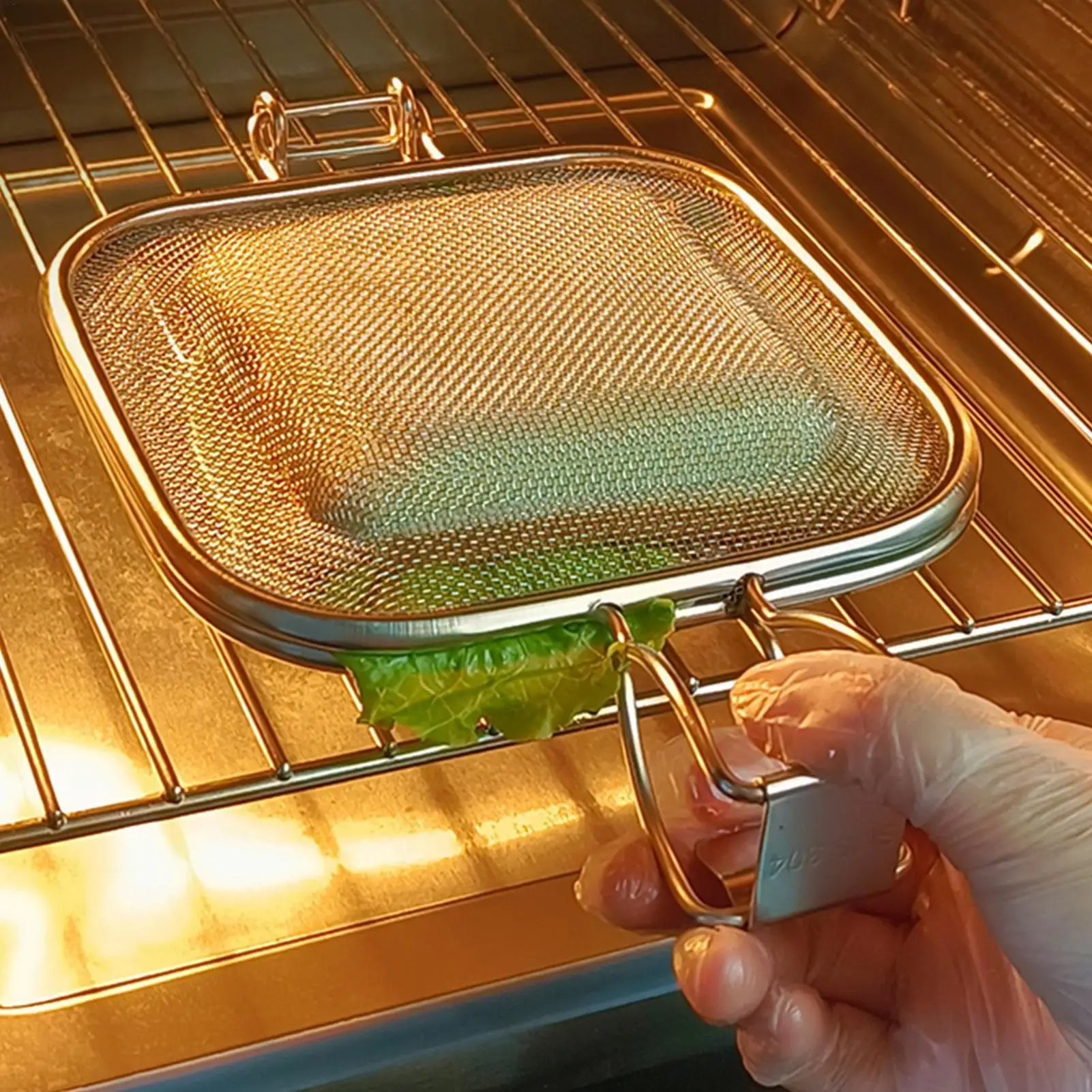 Stainless Steel Sandwich Toaster Grill Pan Sandwich Clip Bread Heating Oven Accessories Baking Tool Cooking Grid Press Tool