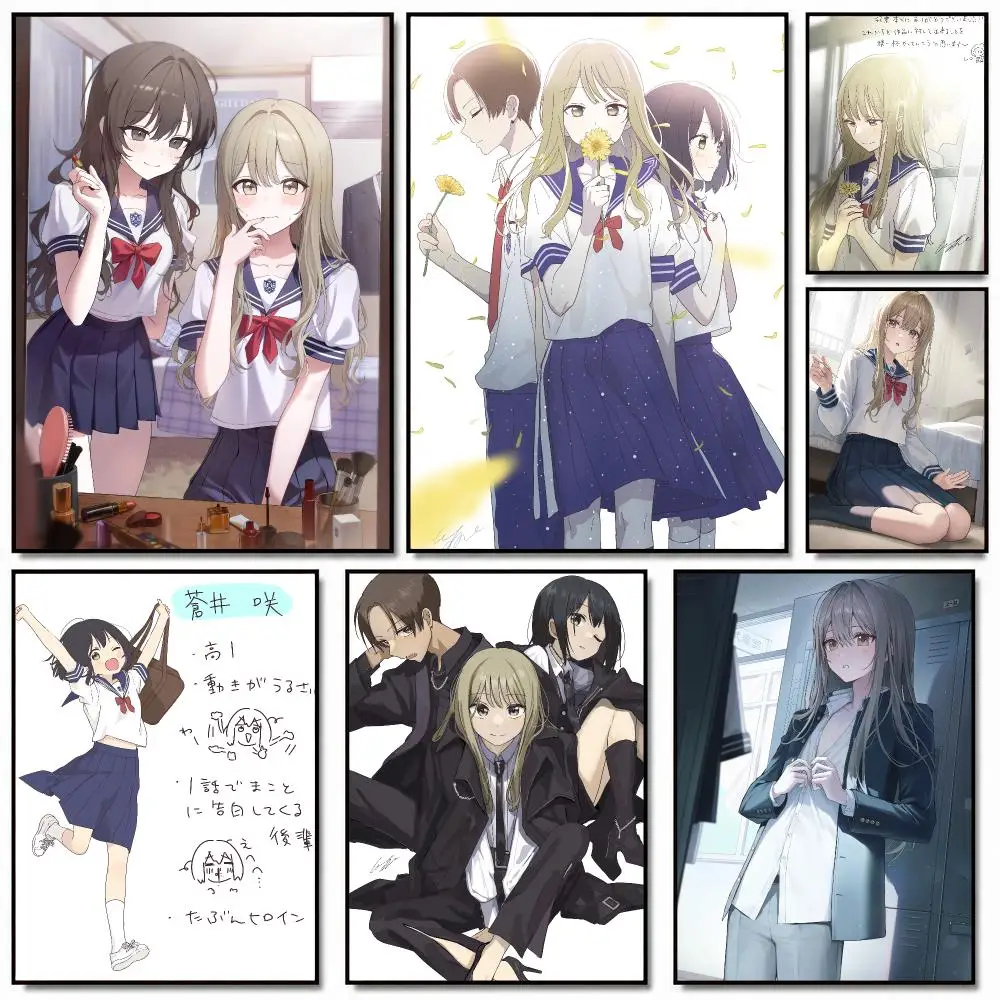 anime S-Senpai Is An Otokonoko-O Painting Calligraphy Artwork for Home Bedroom Office Wall Decoration Gift