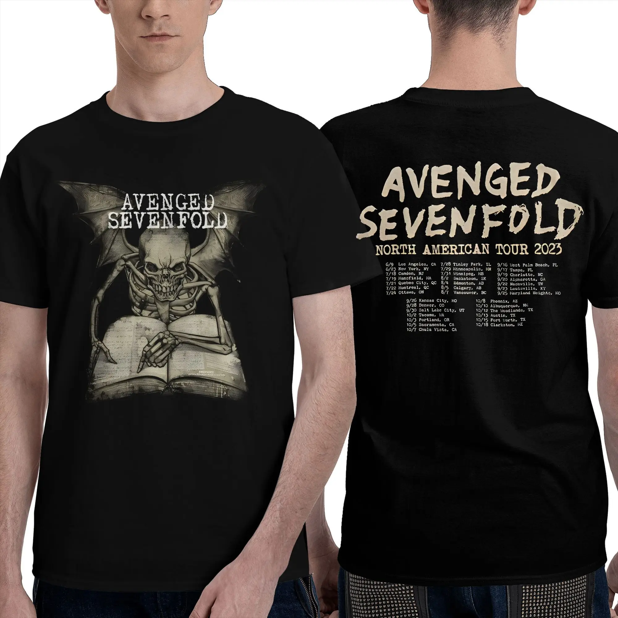 

Avenged Sevenfold Pure Cotton T Shirt For Man Summer Hip Hop Streetwear T Shirts O Neck Harajuku Tee Shirt Big Size Tops