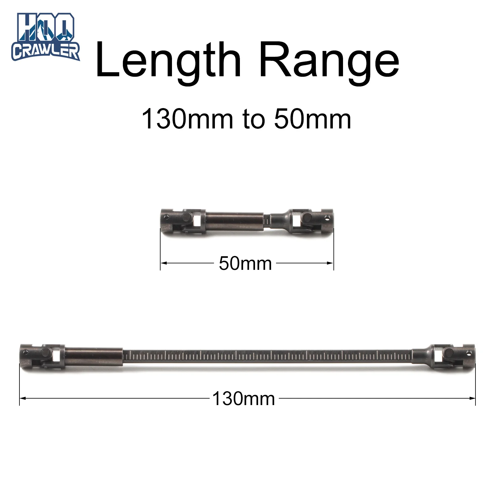 Hardened Steel One-Piece Driveshaft Cut to Length for Axial SCX24 1/24 RC Crawler LCG Comp Chassis Upgrade Parts