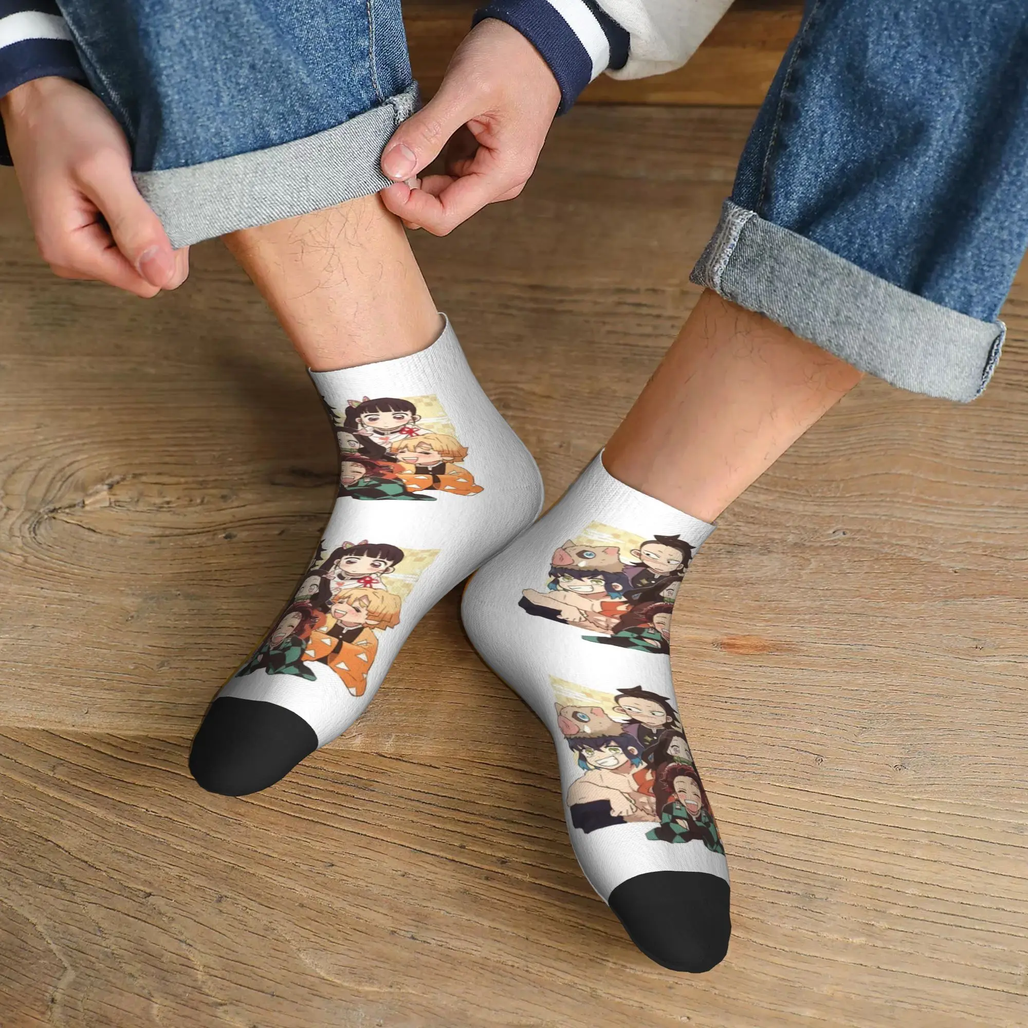 

Всесезонные носки My Hero Academia для вечеринок в стиле Харадзюку, супер мягкие спортивные носки средней длины, мягкие модные чулки для мужчин и женщин, подарки