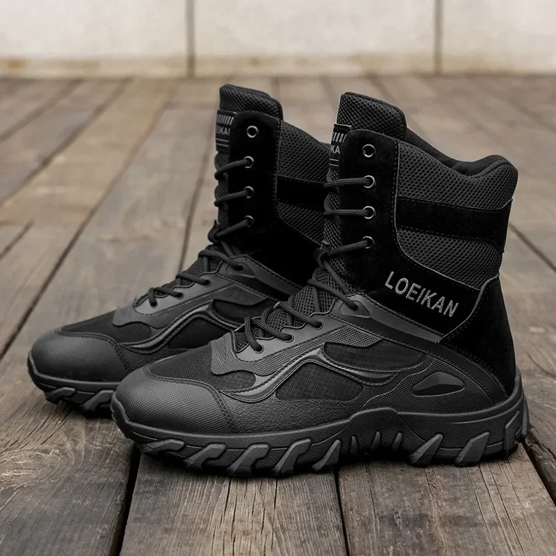 Casual Hiking Boots Tactical Special Forces Field Man Boot Lightweight Outdoor Non-Slip Men's Outdoor Men Motorcycle Boots