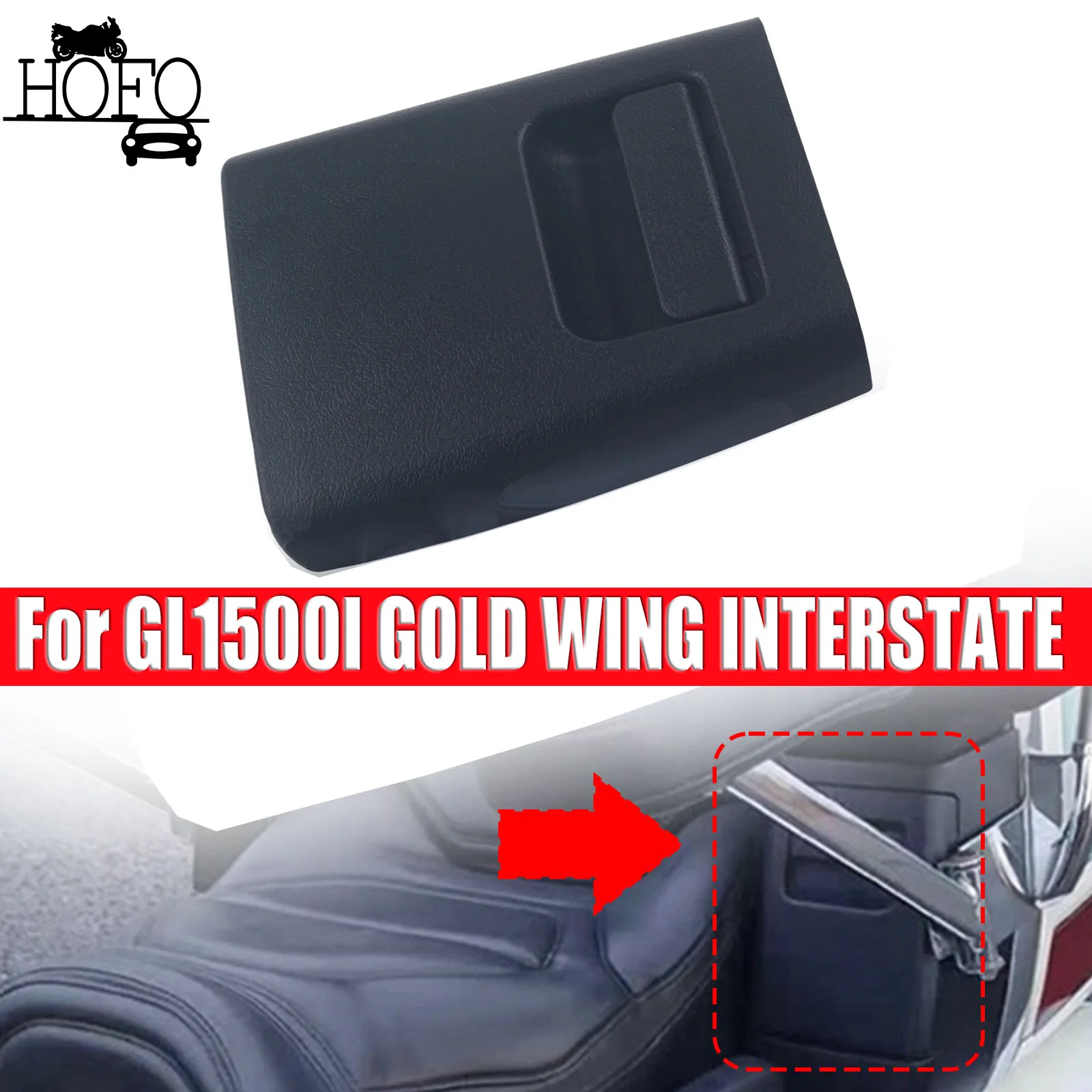

Motorcycle Trunk Cover Lid Door Panel Storage Pocket Left ABS For Honda GL1500 Gold Wing For GL1500A GOLD WING ASPENCADE