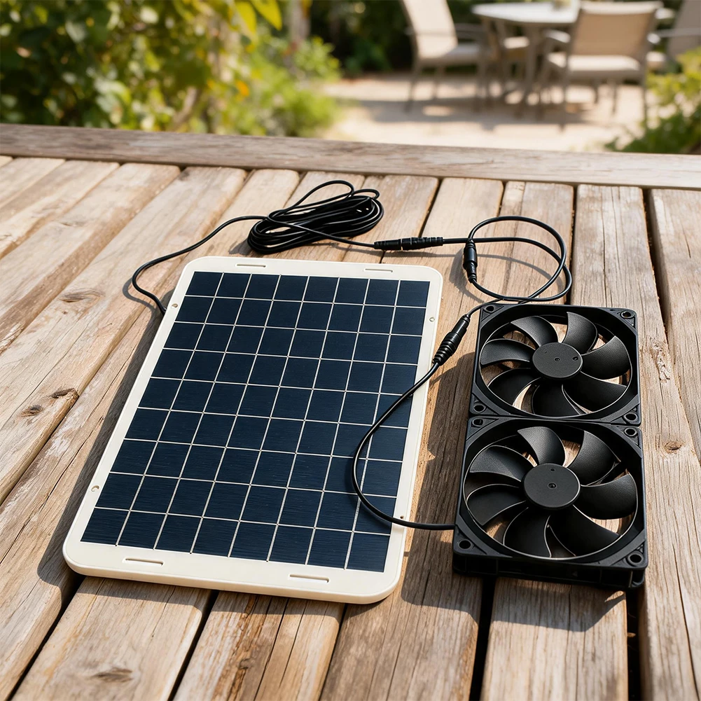 For Outdoor Pet Care Dual Air Circulator Outdoor Cooling Solution for Pets Lightweight Design Space Saving High Efficiency