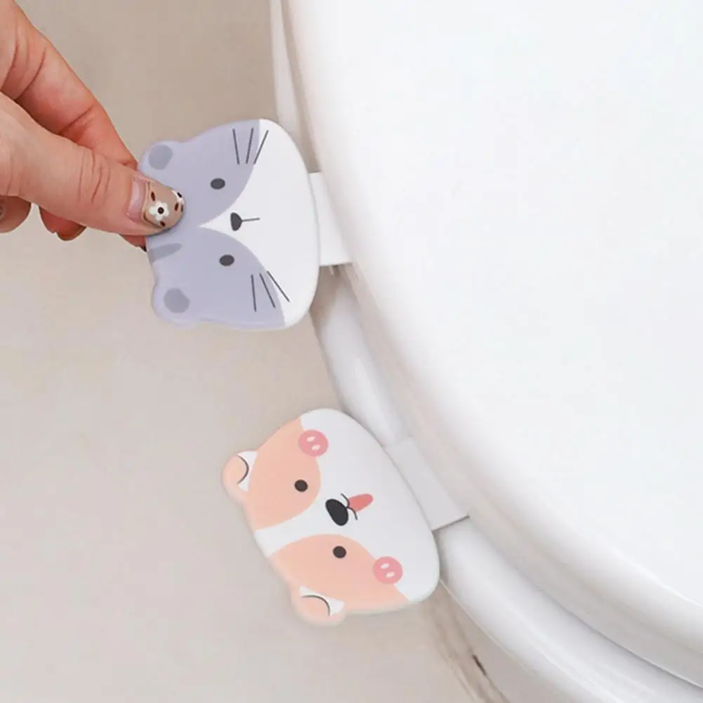 Waterproof PP One Hand Operation Cartoon Seat Cover Lifter for Home