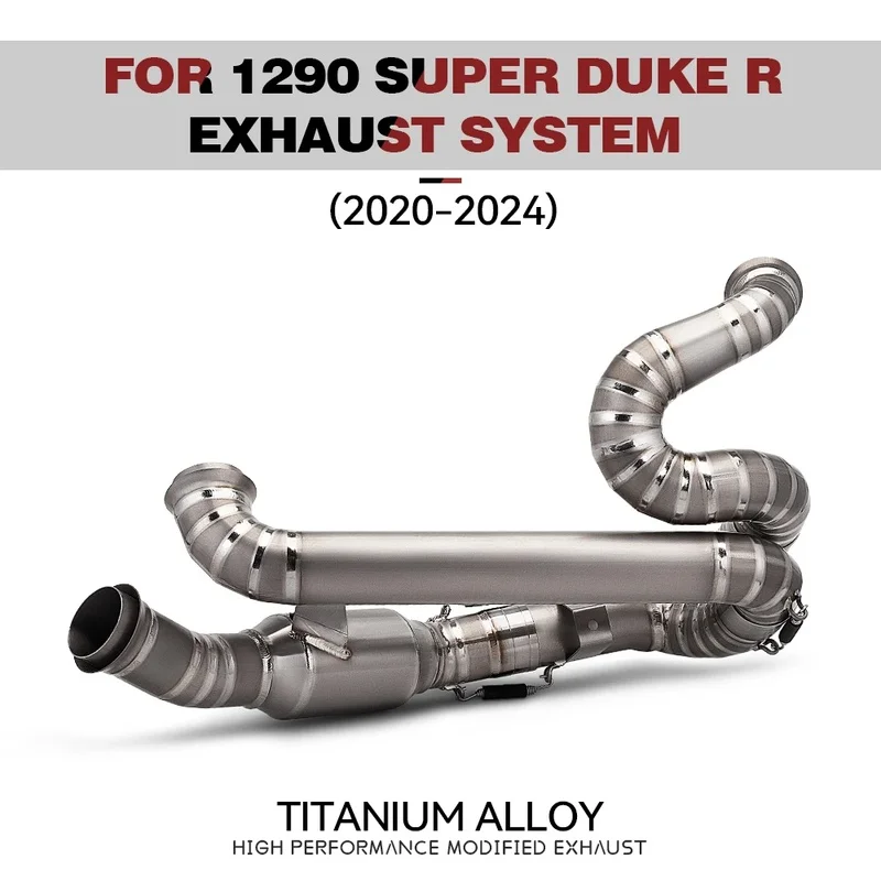 `Titanium Alloy Motorcycle Exhaust System Aftermarket Escape Pipe For KTM 1290 Super Duke R RR EVO 2020‑2024`