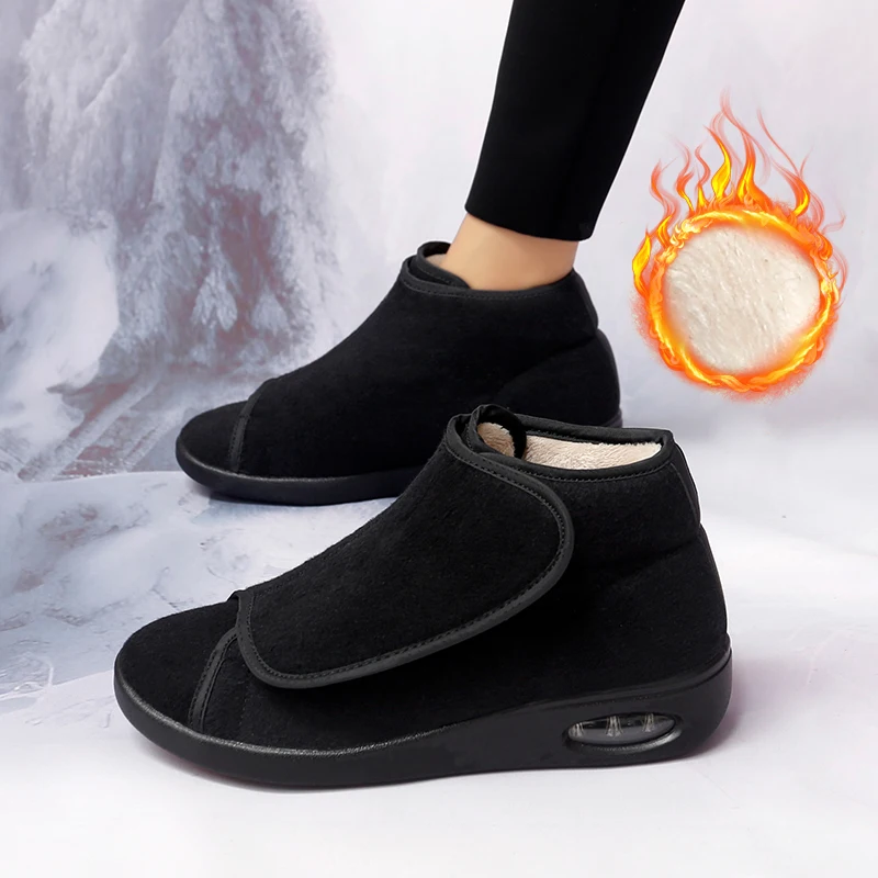 Botas de nieve para mujer, botines clidos y cmodos para caminar al aire libre, zapatillas vulcanizadas, zapatos de mujer