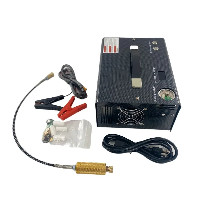 Compressor 300bar 30mpa 110v12v/220v Portable Pcp Air Compressor 4500 Psi Automatic Stop